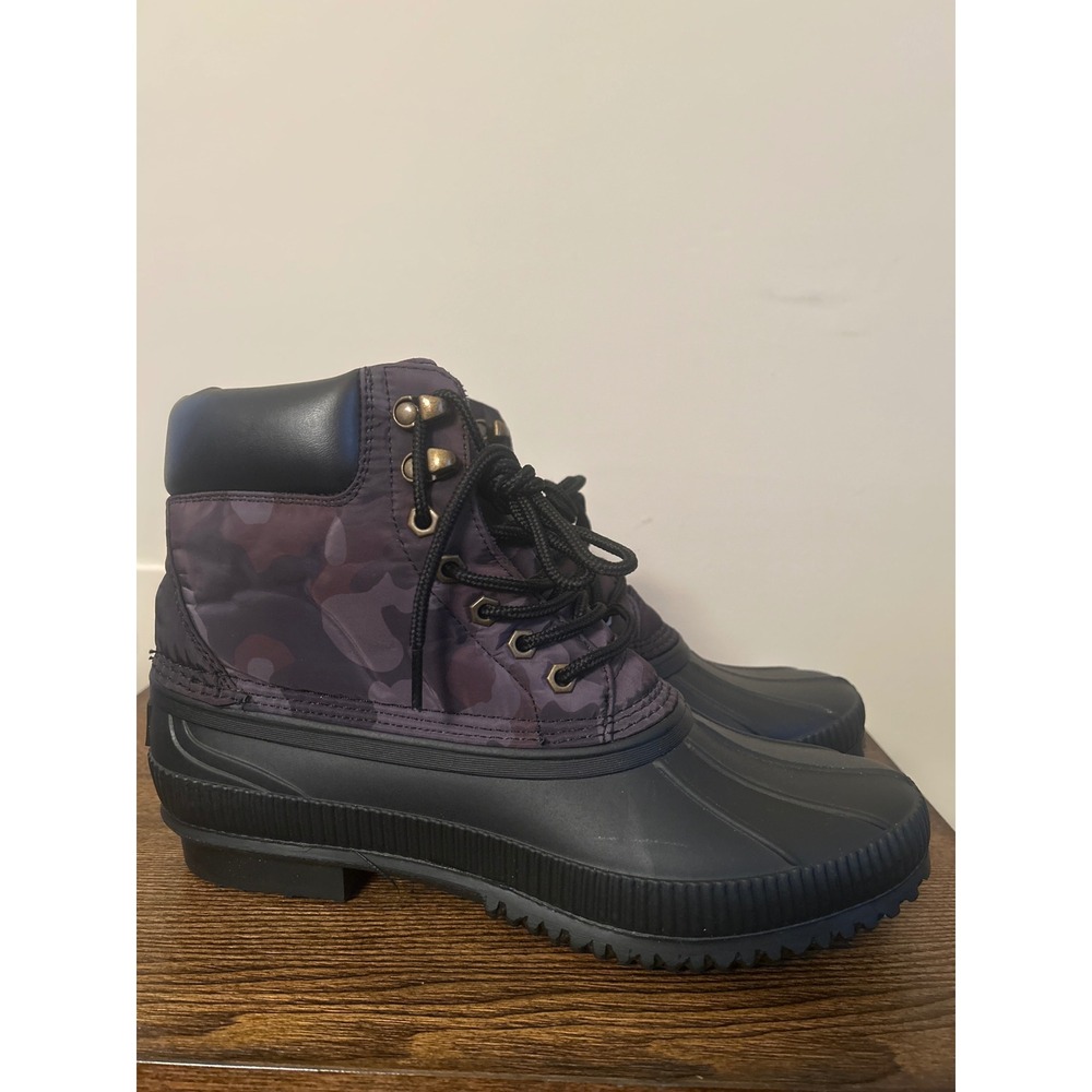 Tommy Hilfiger Colins Mens Duck Boots Camo Grey Black Brown Rain Snow Size 9
